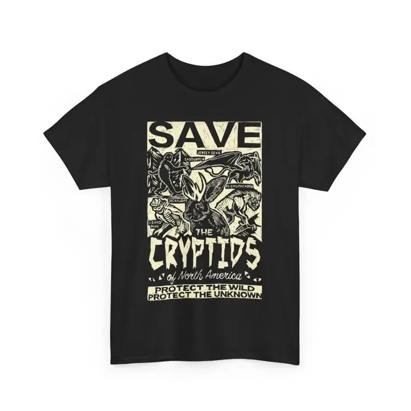 Save The Cryptids T Shirt Perfect For Nature Lovers Eco Awareness Cryptozoology