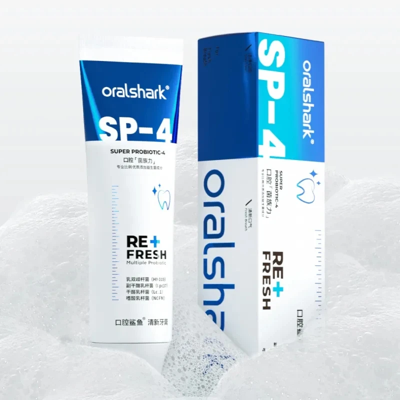 Oralshark-pasta de dientes SP4 Original, blanqueadora, corrección dental, elimina las manchas de té, refresca el aliento, 20/120g