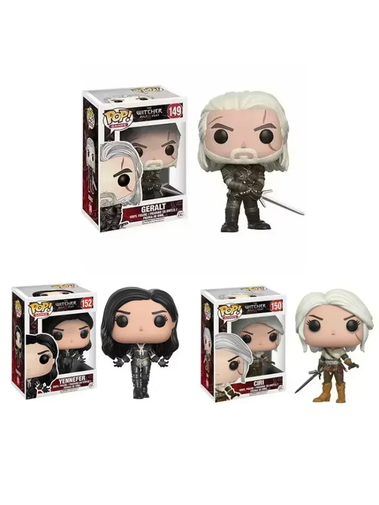 FUNKO POP Wiedźmin YENNEFER # 152 GERALT 149 # CIRI 150 # Figurka winylowa 10 cm, kolekcjonerska lalka z PVC, model zabawki — 2