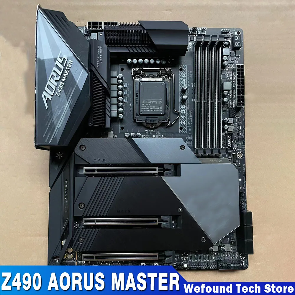 For G-i-g-a-b-y-t-e Motherboard 10th Gen I9i7i5i3 DDR4 6XSATA M.2 Z490 AORUS MASTER