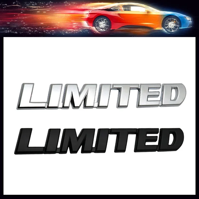 3D Metal Chrome Black Luxury LIMITED Edition Letter Fit for Car Fender trunk Rear Emblem Badge Sticker