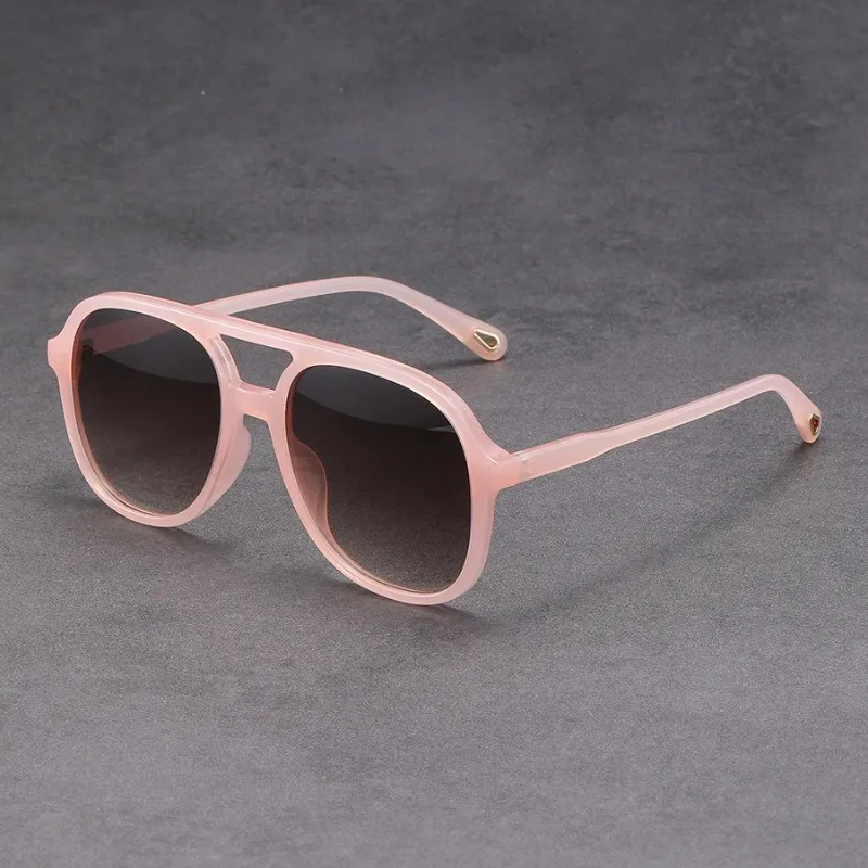 Fashion Double Beam Square Sunglasses Women Luxury Brand Designer Glasses Retro Rectangle Sun Glass Vintage Eyewear Female view 5
