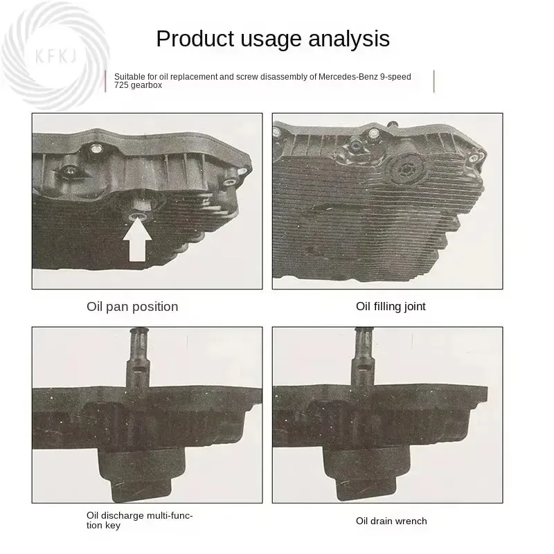 ل 9G-Tronic نقل النفط استنزاف محول مجموعة أداة علبة التروس خدمة السوائل Rea #4