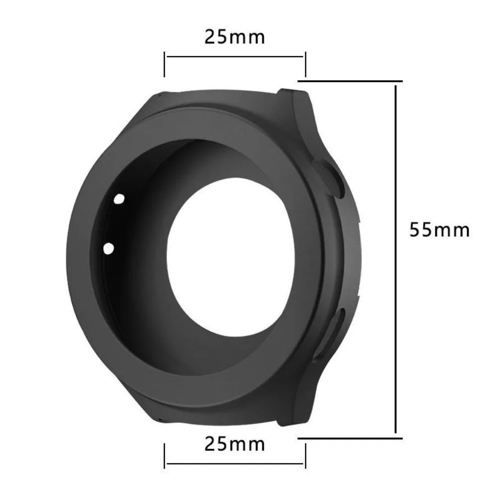 Silicone Protector Case Fall Prevention Shockproof Shell Bumper Frame Scratch-resistant Colorful for Huawei Watch 4 Pro