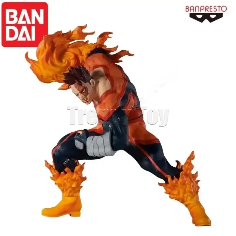 Bandai In Stock 100% Banpresto My Hero Academia Endeavor 15Cm Figure Anime Action Model Genuine Box Toys Collections