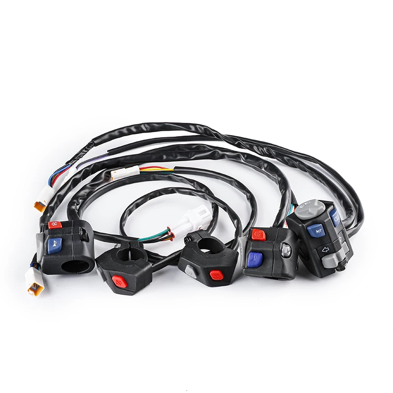 오토바이 기능 스위치 헤드라이트 턴 라이트 경적 ON/OFF 불꽃 아웃 스타터 스톱 킬 단추, KTM Husqvarna EXC-F SXF, 2/3/5