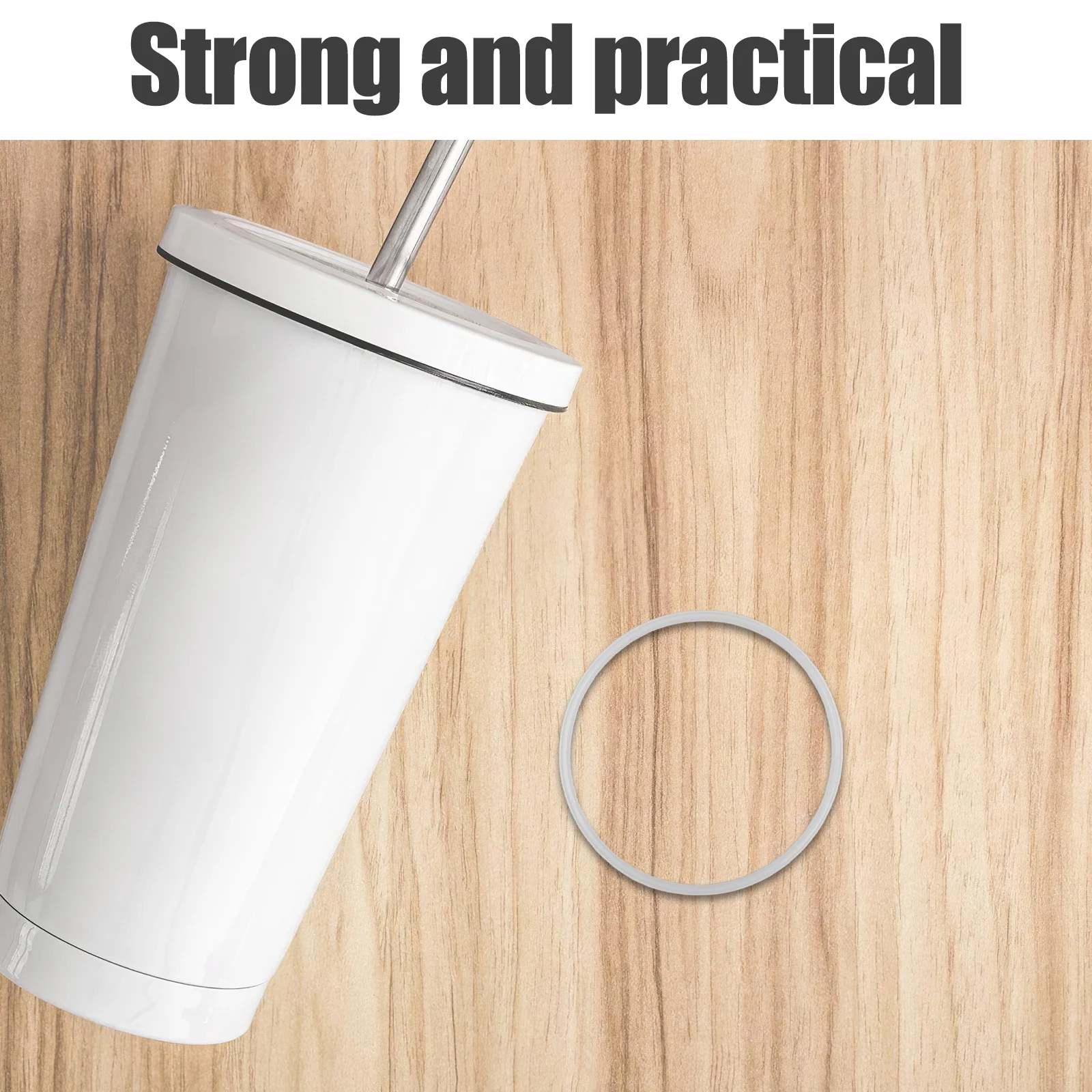 

5pcs Silicone Gasket Replacement For Insulated Water Bottle Leak Proof Seal Tumbler Mug Flask Airtight Lid Ring Kitchen Bar