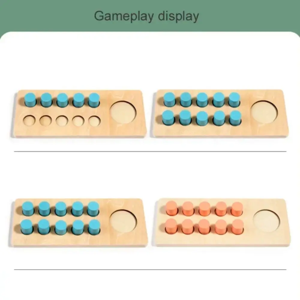 子供のための木製の算術おもちゃ,論理的思考,モジュラー数学おもちゃ,認識数マッチング,10フレーム,1セット
