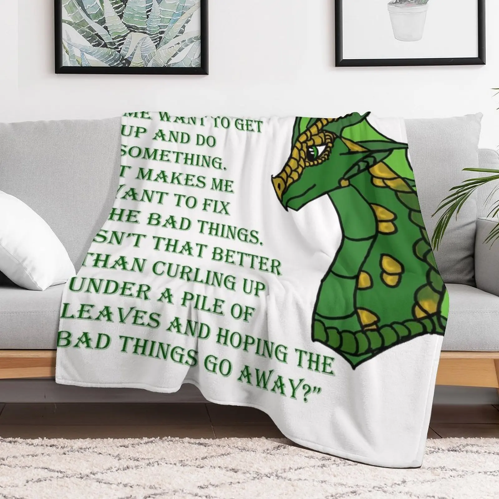 Sundew Quote [OUTDATED!! SEE DESCRIPTION!!] Throw Blanket Custom decorative Flannel Cute Plaid Blankets