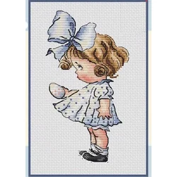 ZZ9853 Cross Stitch Set Cross-stitch Kit Embroidery Needlework Craft Package Cotton Fabric Floss Homfun Painting Animal Crossing