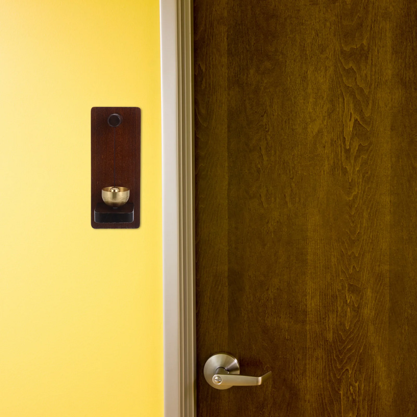 

Wooden Door Chime Bell Vintage Style Hanging Entry Alert for Restaurant Welcome Retro Wall Mounted Door Knocker