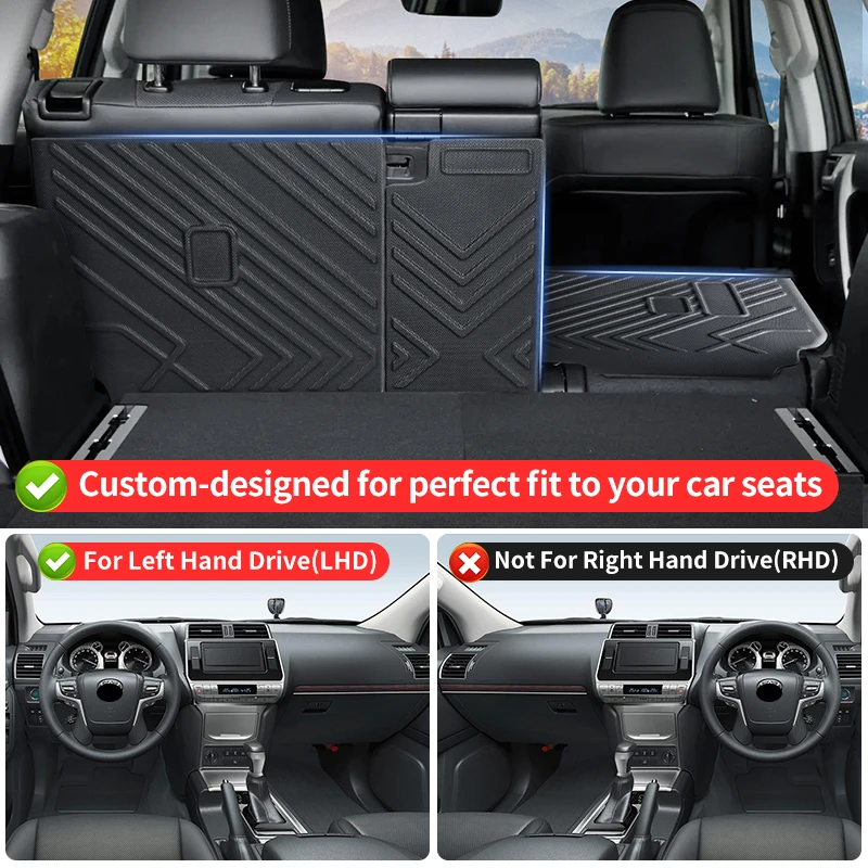 For Toyota Land Cruisert Prado 150 2010-2023 2022 Second Row seat back cushion LC150 Interior upgraded Accessories Modification