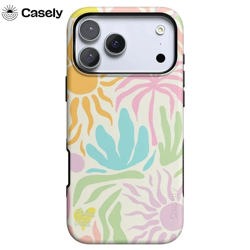 Pastel Abstract Plant Casely Phone Case for Samsung Galaxy S20 S23 S24 S25 S26 FE Plus Ultra Edge 5G Double-layer Back Cover