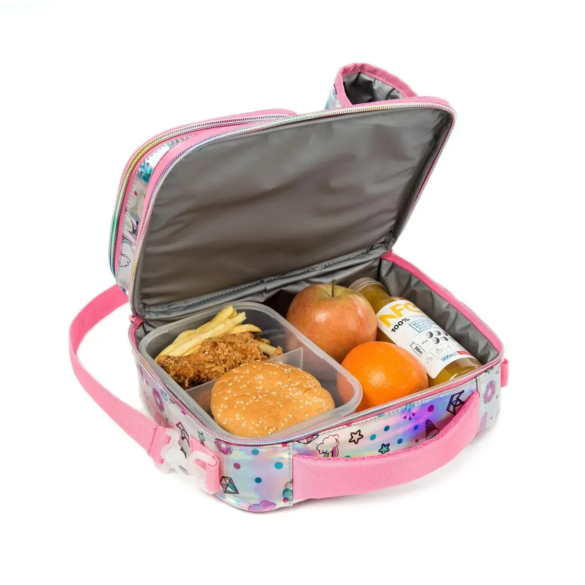 Bolsa de almuerzo portátil para niños, fiambrera de viaje