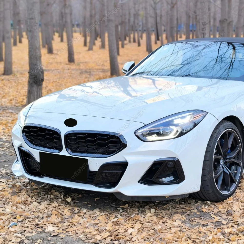 

For BMW Z4 G29 20i 30i M40i 2019-2026 Kits Car Front Kidney Grille ABS Glossy Black Double Line / All Black Meteor Style Tuning