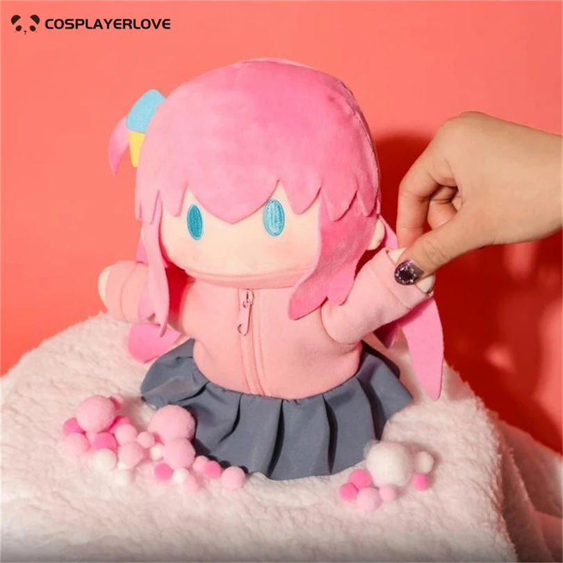 Bocchi the rock Hitori Gotou hand puppet Cotton Doll Bag Plush Pendant Stuffed Toys for Cosplay