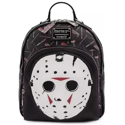 Loungefly Friday The 13th Jason Mask Womens Double Strap Shoulder Bag Purse  Mini Backpacks