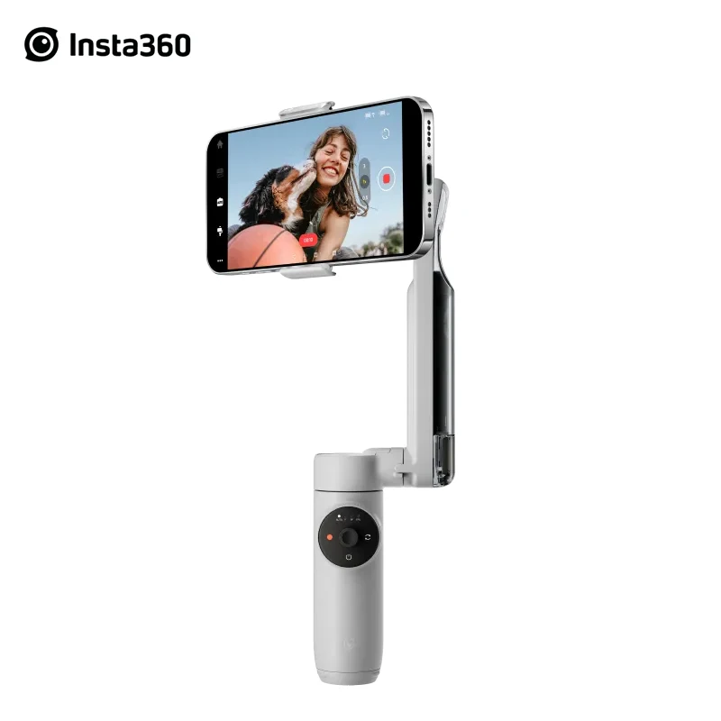 

Insta360 Flow Gimbal - AI-Powered Smartphone Stabilizer, Auto Tracking Phone Gimbal, 3-Axis Stabilization, Build-in Tripod