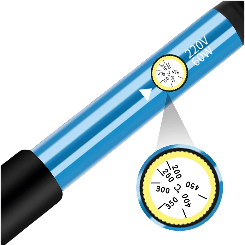 Saldatore elettrico Set di strumenti per saldatura per manutenzione elettrica per saldatura a temperatura interna regolabile da 60 W