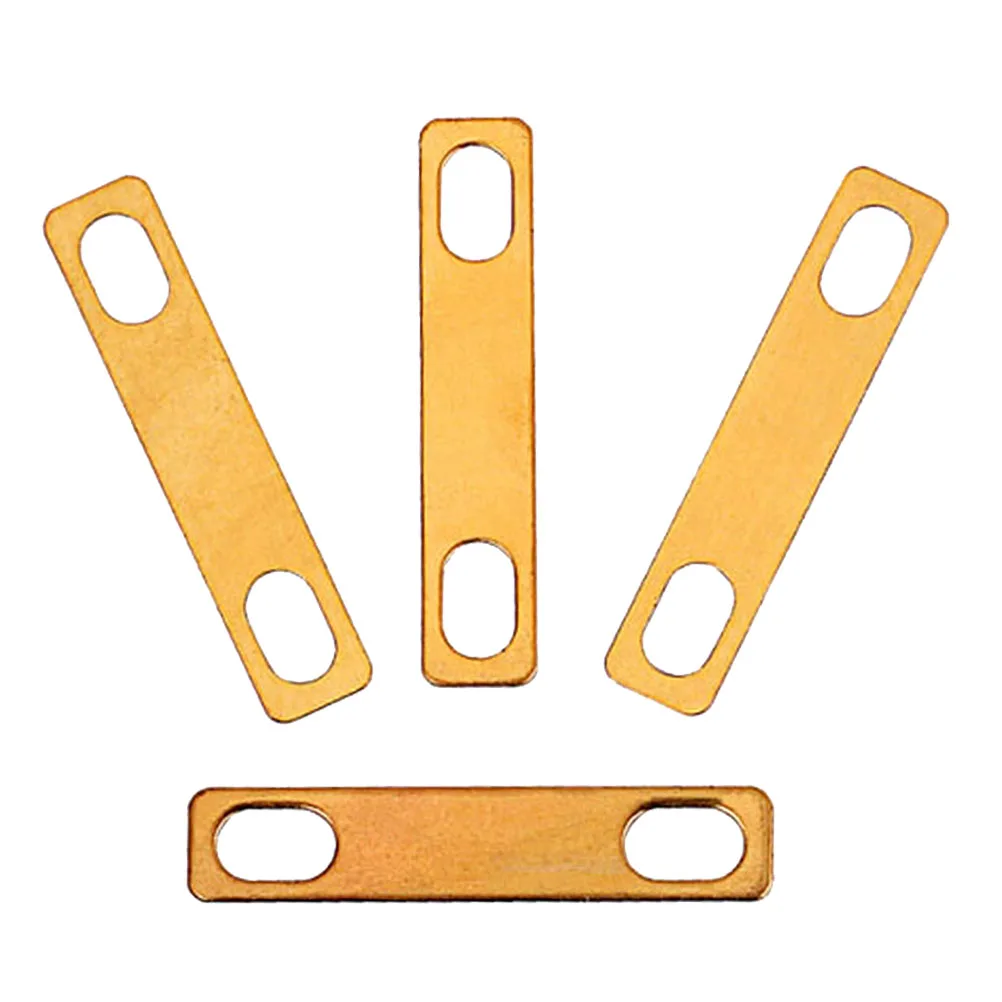 

4 PCS Guitar Brass Heightening Gasket Neck Shim Adjustment Joint Plate Accessories