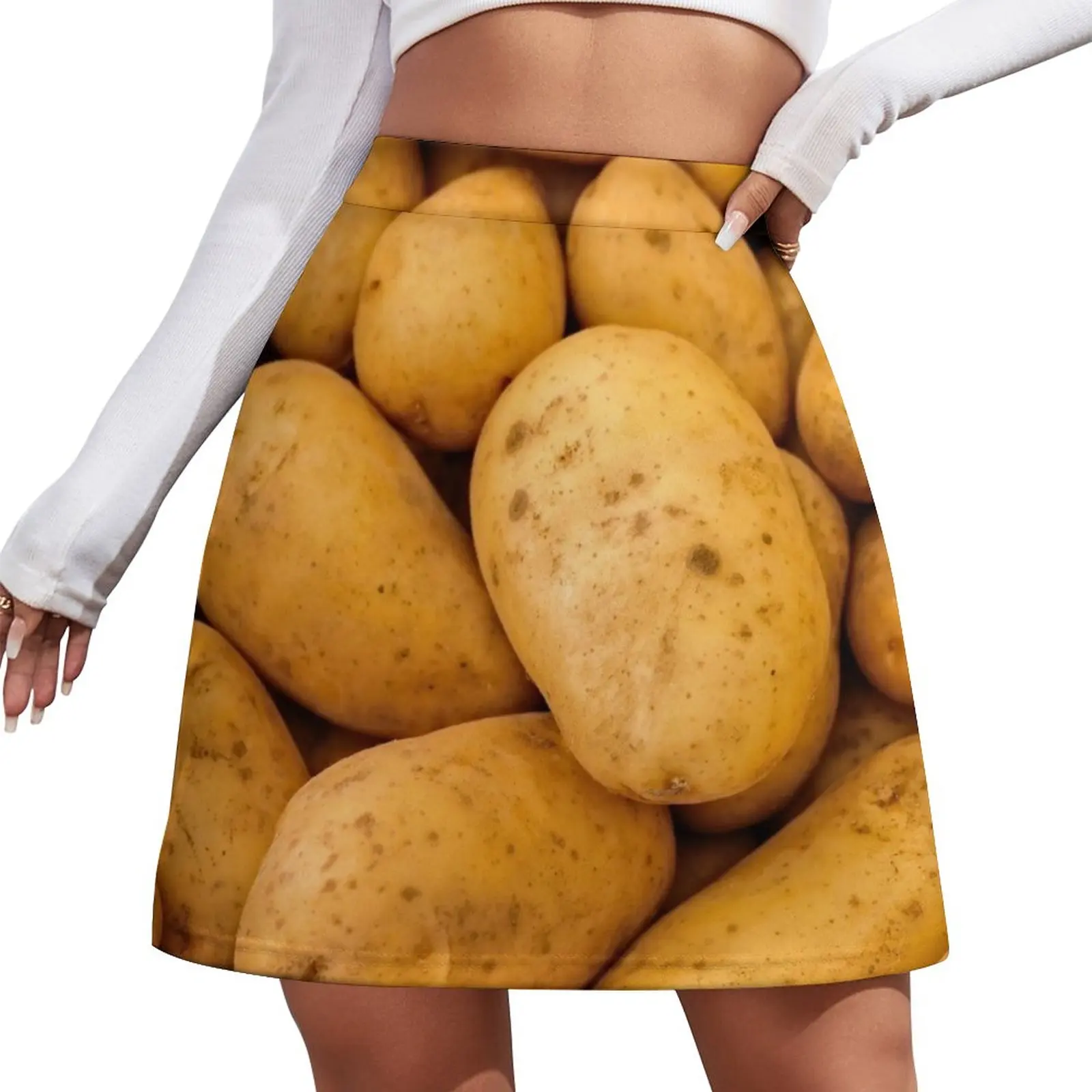 

Potatoes Mini Skirt 90s aesthetic dress