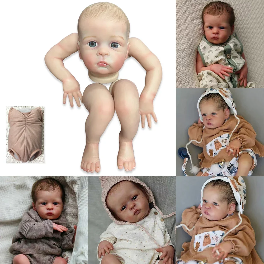 

18inch Oskar Already Painted Doll Kits Reborn Doll Kit Awake Baby Unfinished Doll Parts