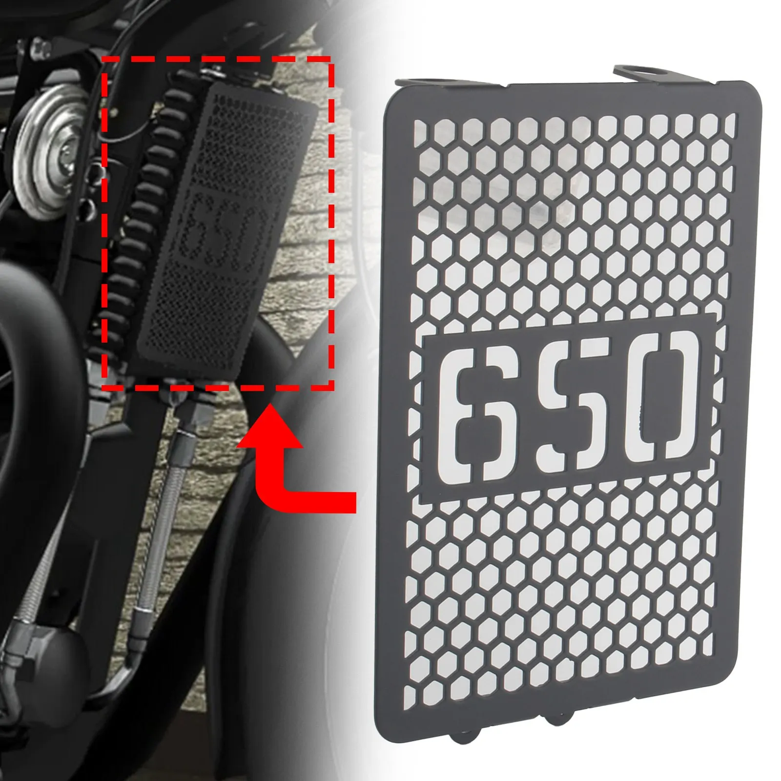 Motorcycle Radiator Grille Guard Cover Protector For INTERCEPTOR 650 CONTINENTAL 650 GT 650 Bear 650 Shotgun650 Super Meteor 650 - Image 4