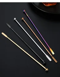 Mixing Cocktail Beverage Stir Bar Stir Sticks Spiral Pattern Stainless Steel Bartender Tools Juice Coffee Mixer Bar Tool