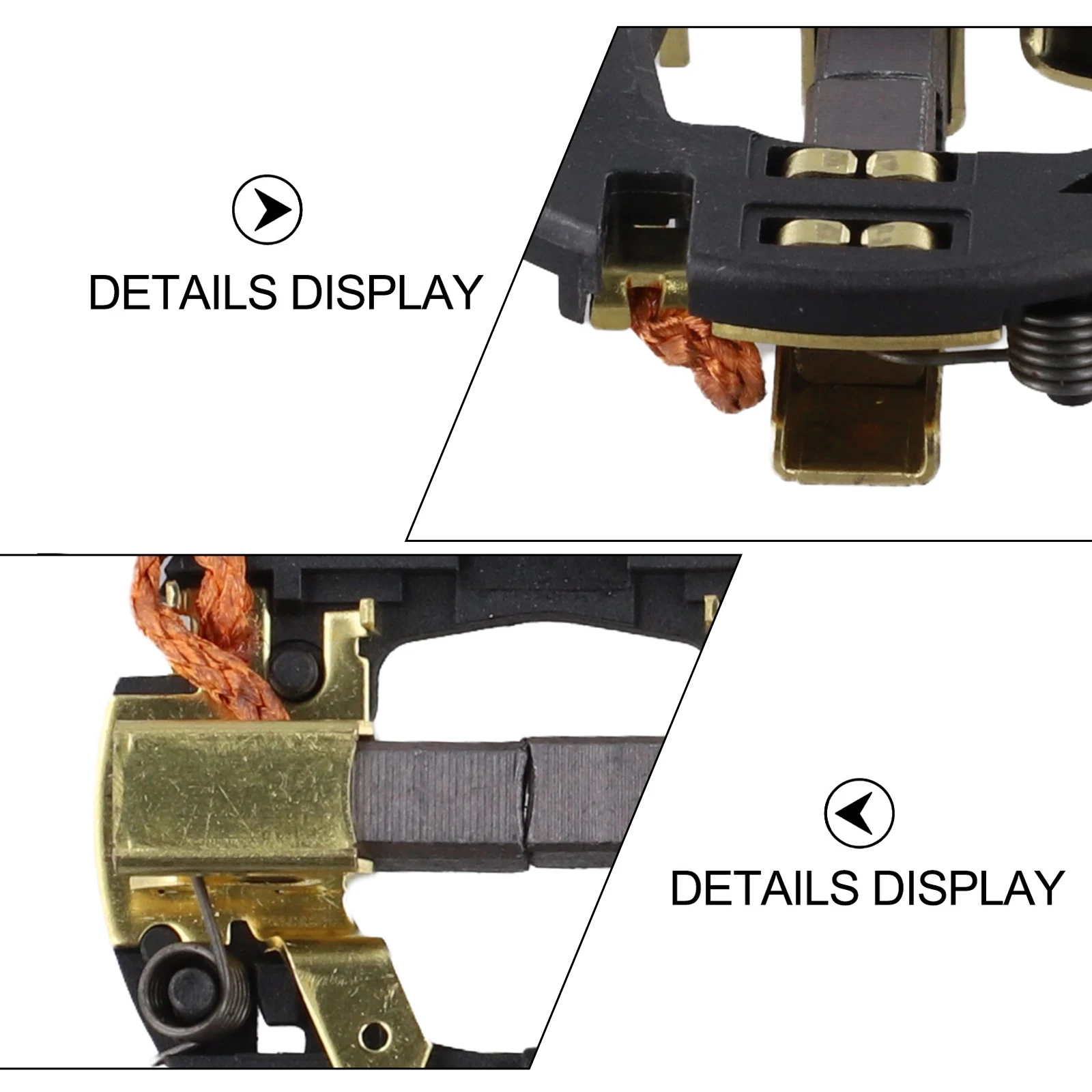 

Запасная часть для электроинструментов DCH253 DCH254: держатель N384037, держатель щеток, металлический, углеродистый материал, без бренда
