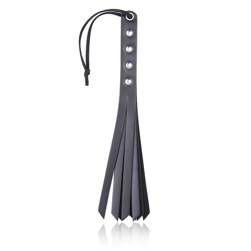 26.5cm Genuine Leather Rivet Handle Small Horsewhip Riding Crop Flogger Paddle Slapper Horse Training Dressage Whips