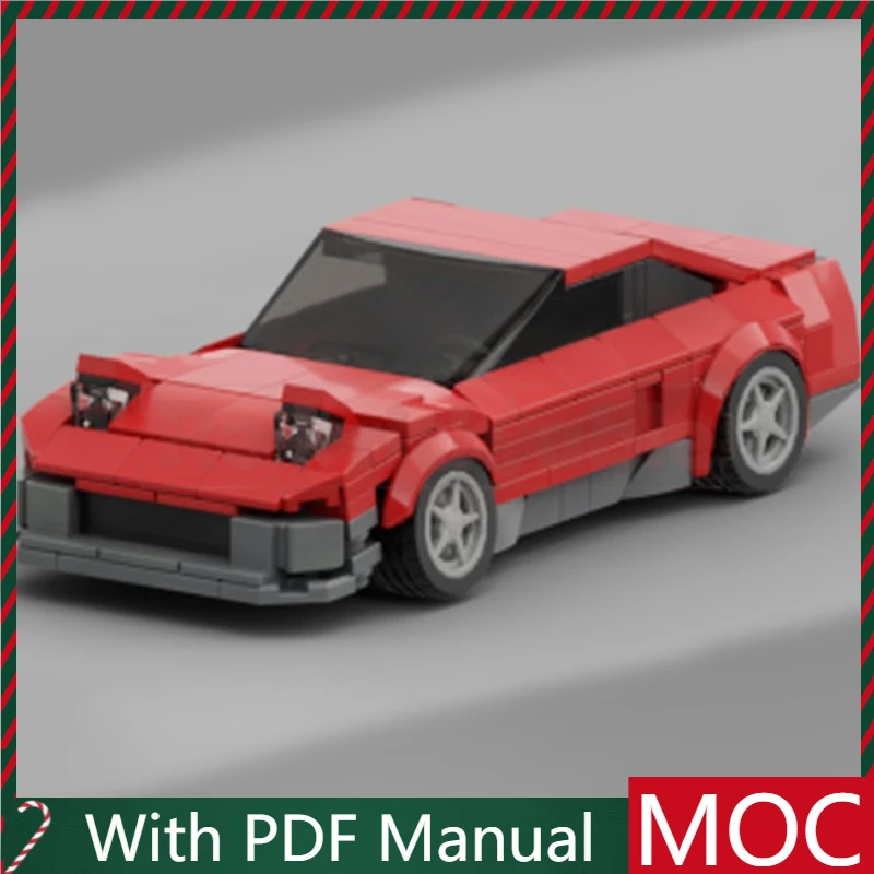

320 шт. Лидер продаж MOC красный спортивный купе модель модульный набор «сделай сам» строительные блоки детская сборка дисплей игрушки фестиваль подарок-сюрприз