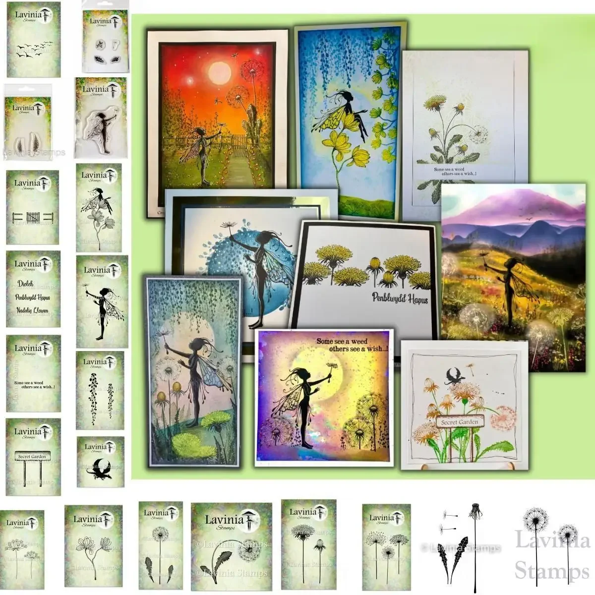 

Craft Clearance Dandelions Elves Clear Stamps Stencil for Scrapbooking Photo DIY Album Decorative Embossing DIY Make Paper Card