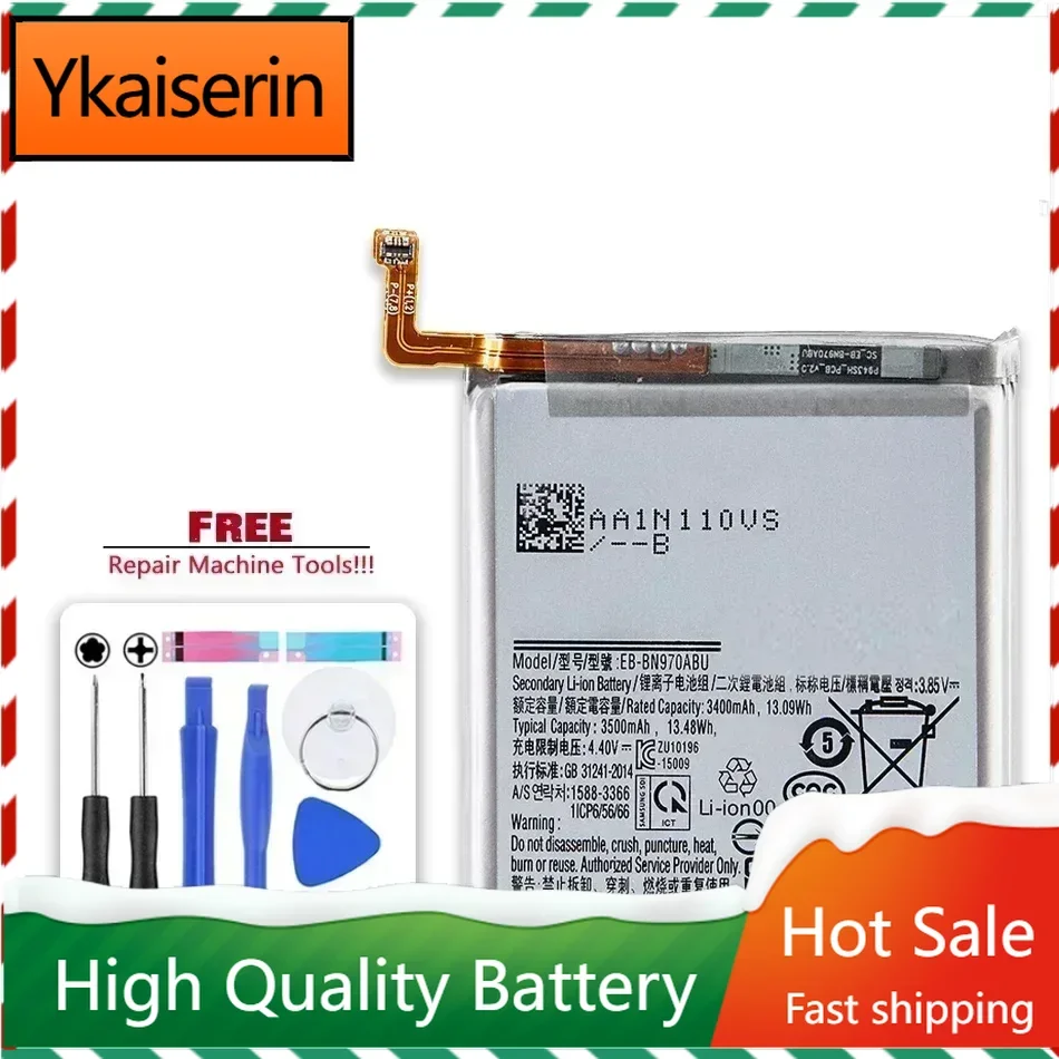 EB-BN970ABU Replacement 3500mAh Battery for Samsung Galaxy Note 10 Note X Note10 NoteX Note10 5G SM-N970 N970W N970F Bateria