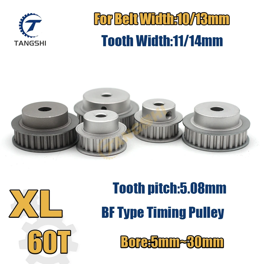 XL 60 teeth Synchronous Timing Pulley Bore 5mm to 30mm for Width 10/13mm Belt XL 60T Timing Pulley