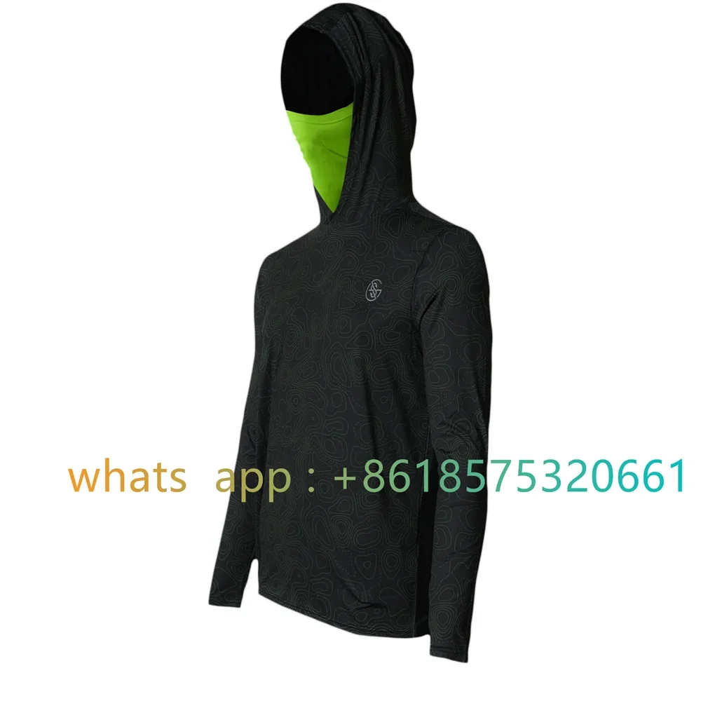 GOOGAN SQUAD Männer Hoodie Mit Maske Langarm Leistung Angeln Kleidung Schnell trocknend Sonnenschutz Angeln Camisa De Pesca