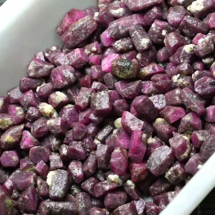 Wholesale High Quality Purple Ruby Reiki Healing Sapphire Raw Gemstone Specimen