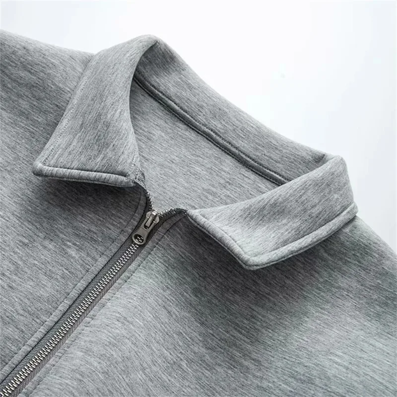 Women's Pilot Jacket with Collar Zipper Pocket Decoration Spring New Casual Women's Clothing