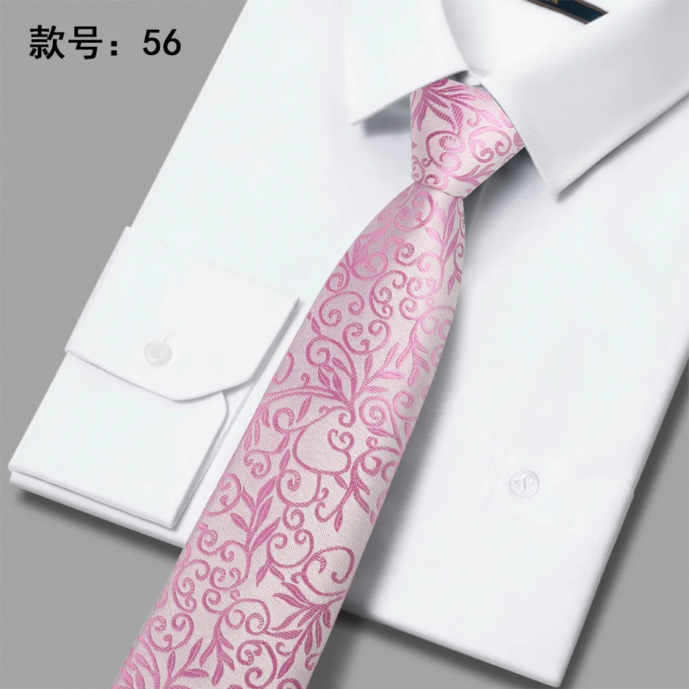 Men's Tie 8cm Striped Geometric Pattern Ties Polyester Silk  Business Career Wedding Necktie Corbatas Apparel Accessories