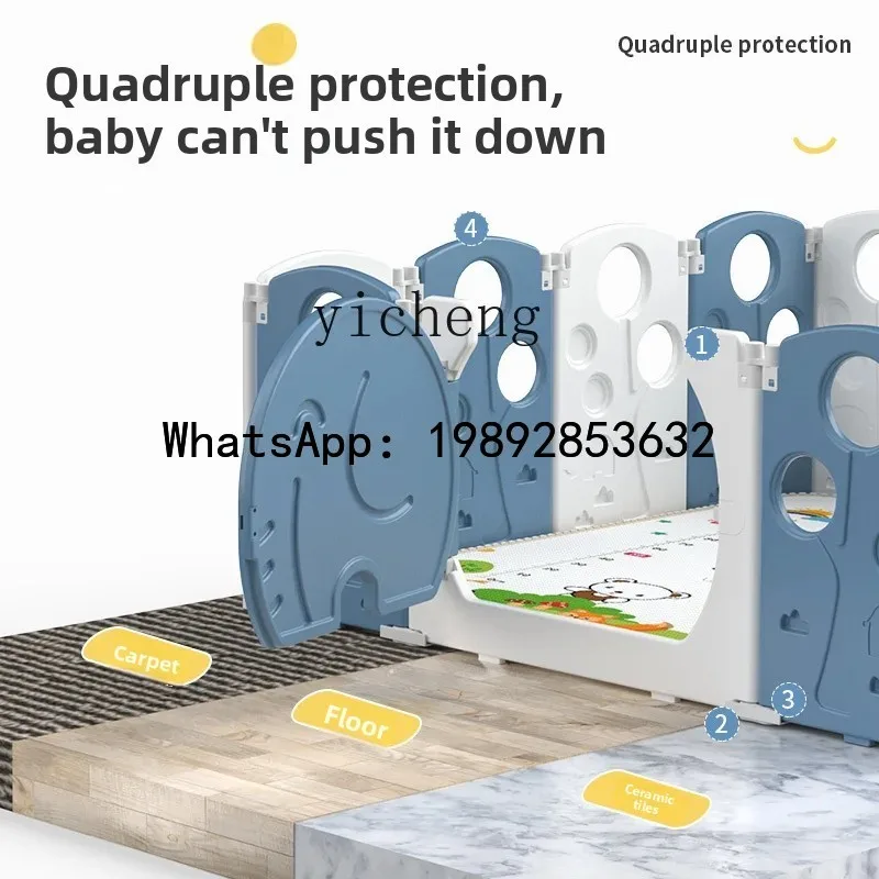 WL babyhek kruipkussen beschermend babyparadijs opvouwbaar binnenhek voor huisveiligheid