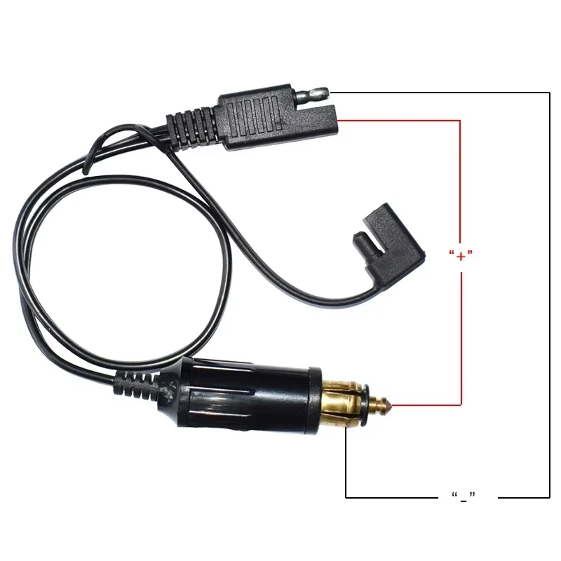 

Кабель для подключения мотоцикла BMW: зарядное устройство с разъемом DIN Hella на SAE для зарядки устройств, разъем SAE с обратной полярностью