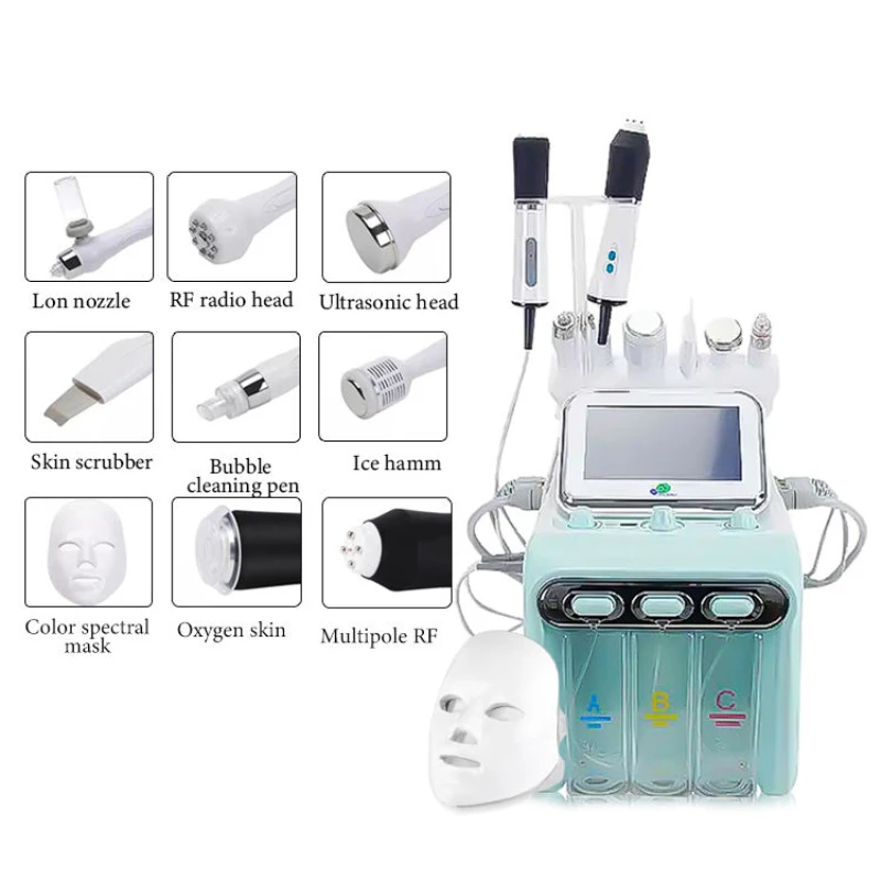 Newest 9-in-1 Korea Aqua Facial Dermabrasion H2O2 Water Oxygen Jet Peel Hydro Beauty Beauty Skin Cleansing Hydrofacial Machine