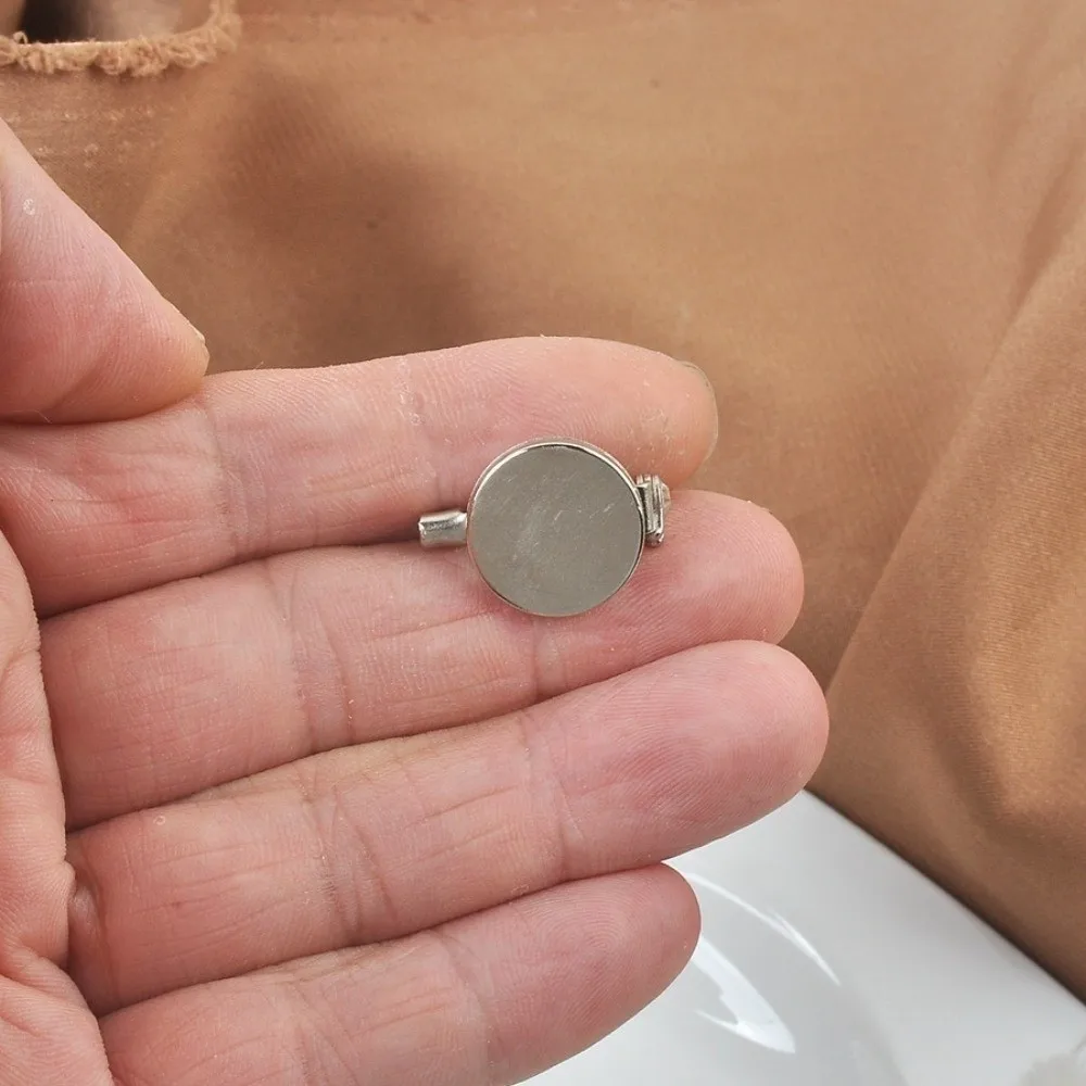 1/4Pcs Magnetic Magnetic Safety Pin Toy To Fridge Magnet Lock-Clasp Toy Fridge Magnet Converter DIY Magnet Pin Base