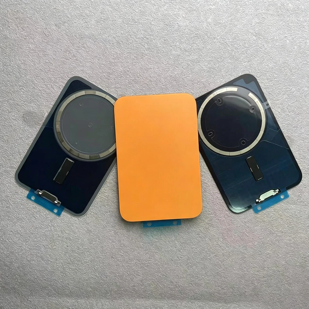 1Pc Back Glass With Magnet Solid Color Apply to for IPhone 17 Pro Max 17 Pro Back Cover Replacement Repair Rear Glass