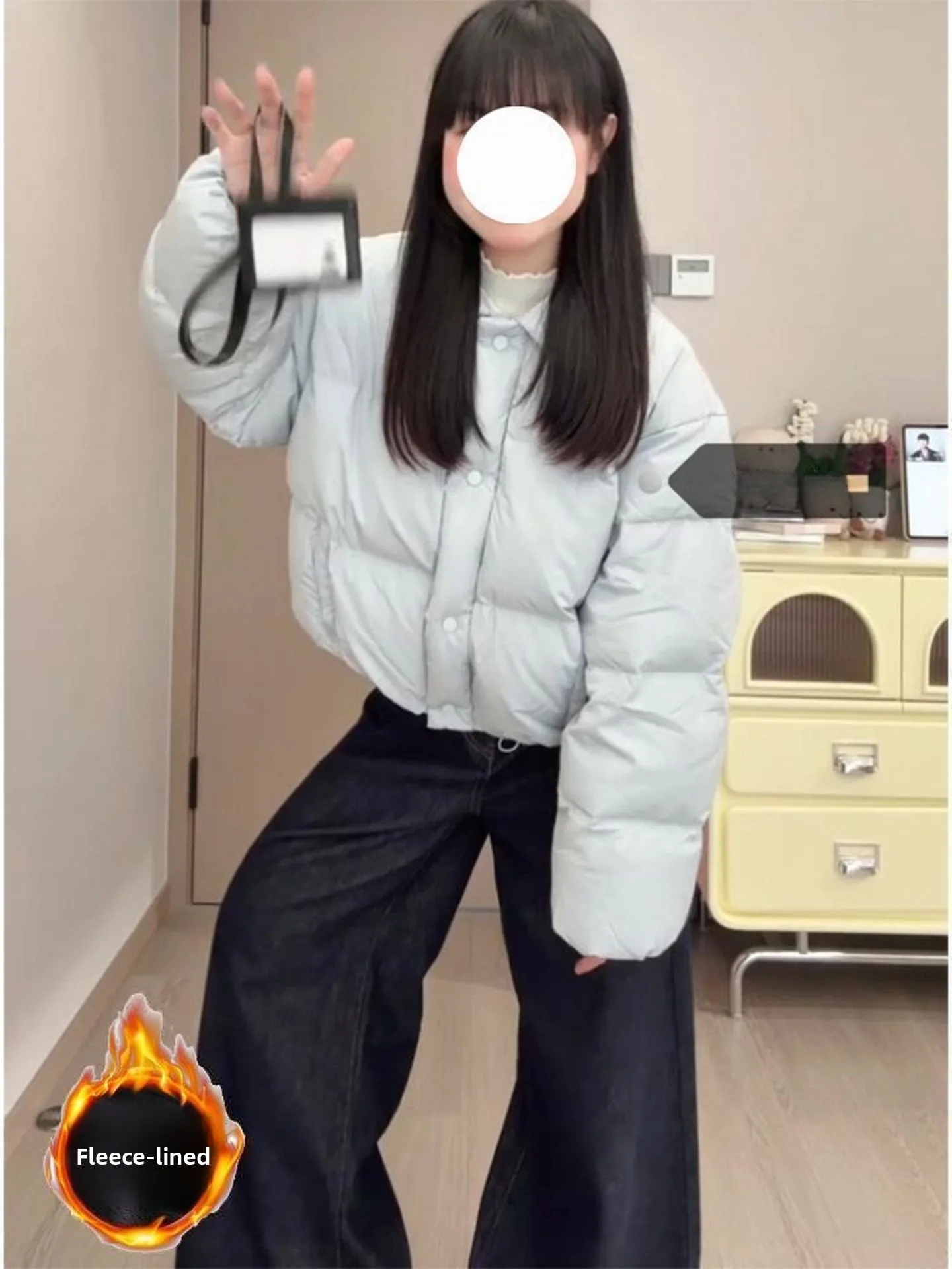 

Синяя легкая пуховая куртка из хлопка для женщин, летняя новинка, модный корейский стиль, свободный крой, теплая верхняя одежда