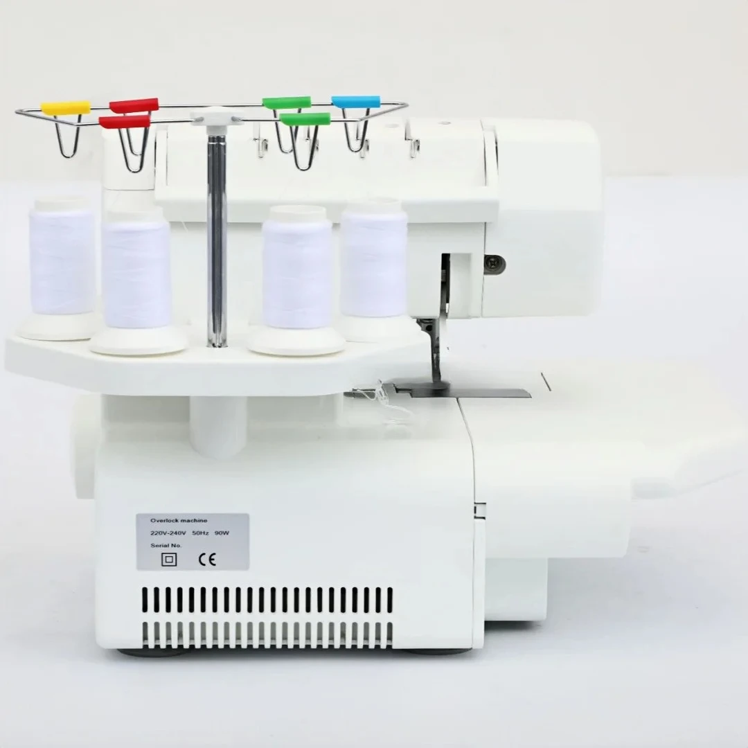 Model 703 Portable Home Use  Domestic Overlock Sewing Machine Four-thread Manual Feed Mechanism Flat-Bed Overlock Stitch