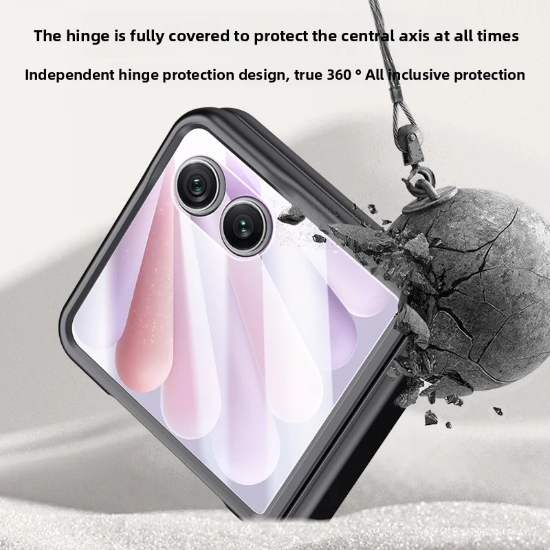 Para honor magic v flip 2 lente proteção de couro hd filme vidro escudo suporte integração dobradiça proteção à prova de choque caso do telefone