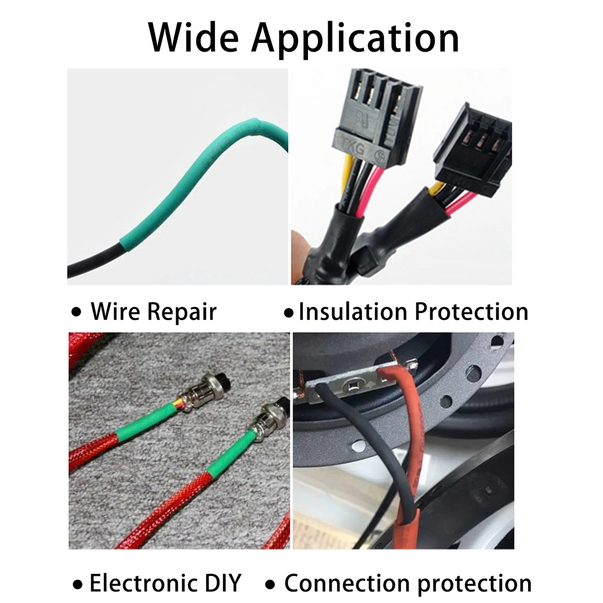164PCS 2:1 Heat Shrink Tube Kit Shrinking Assorted PE Insulation For Wire Cable