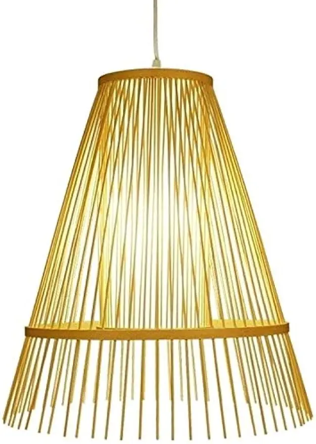 

LED Chandeliers, Nordic Handmade Bamboo Art Modern Minimalist Southeast Asia Rattan Creative Ceiling Lamp Living Room