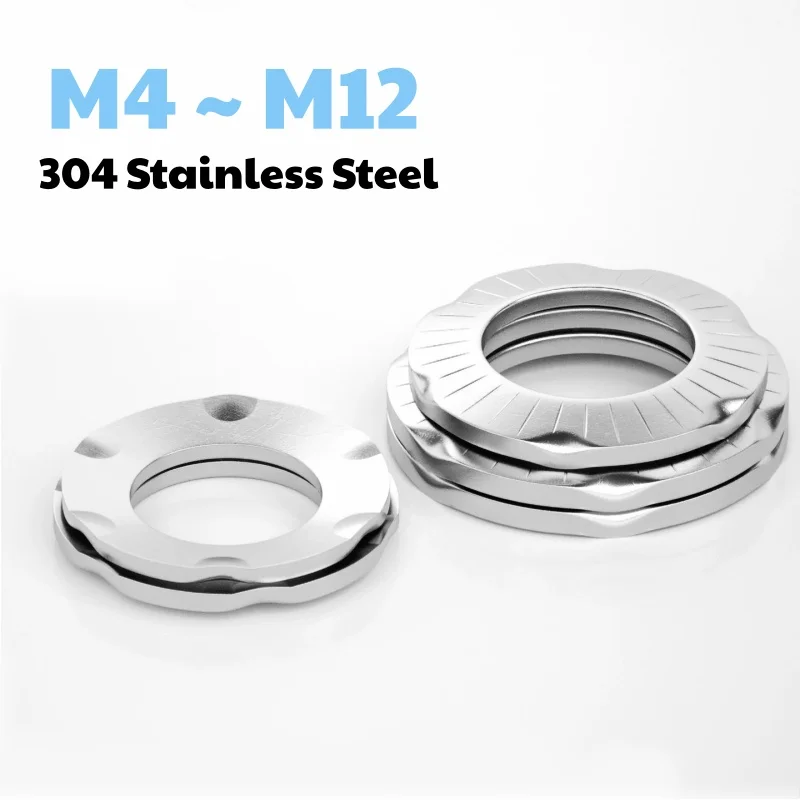 304 Stainless Steel M4 ~ M12 Claw Grounding Washer Toothed Lock Washers Electrical Earthing Gasket