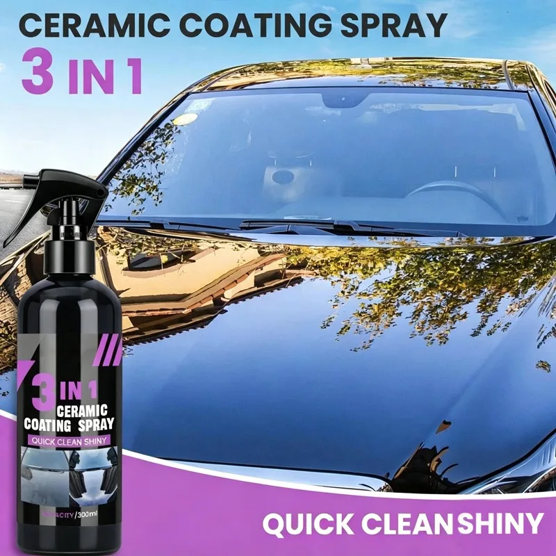 3 In 1 Automotive Ceramic Nano Coating Liquid Waterproof Sealant Anti-Fade Scratch Resistant Car Exterior Paint Polishing Care